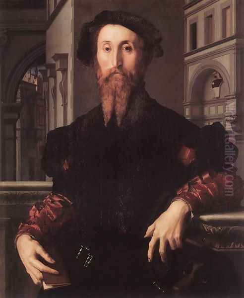 Portrait of Bartolomeo Panciatichi c. 1540 Oil Painting by Agnolo Bronzino