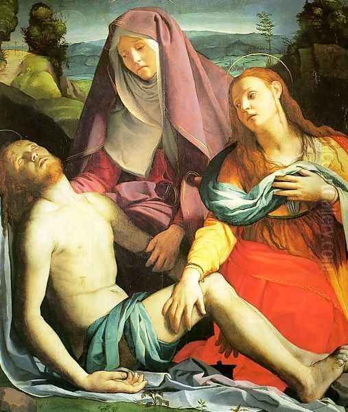 Pietà c. 1530 Oil Painting by Agnolo Bronzino