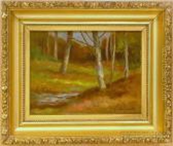 Forest Grove Oil Painting by George William Whitaker