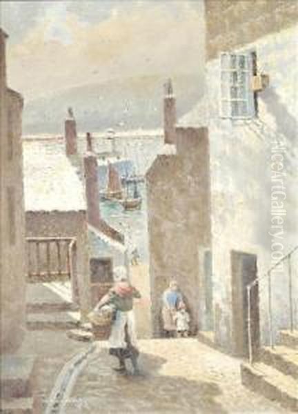 Bethesdahill, 
St Ives Oil Painting by Arthur White