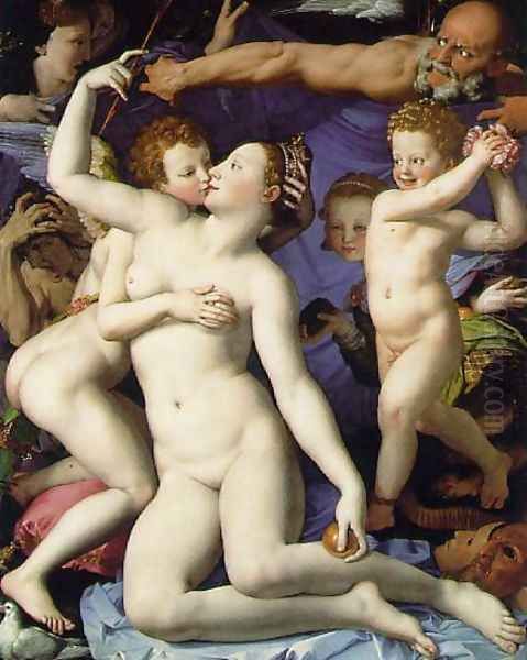 Venus, Cupide and Time Oil Painting by Agnolo Bronzino