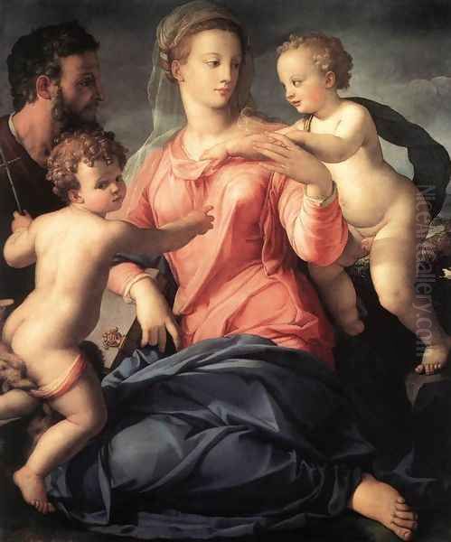 Holy Family Oil Painting by Agnolo Bronzino