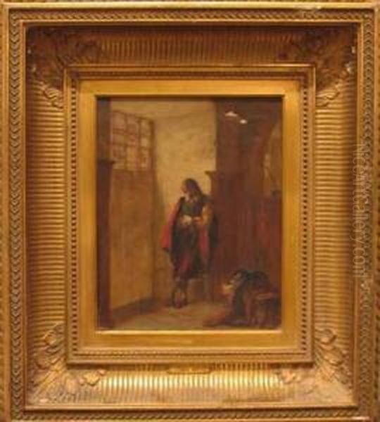 Captive Cavalier Oil Painting by Edwin White