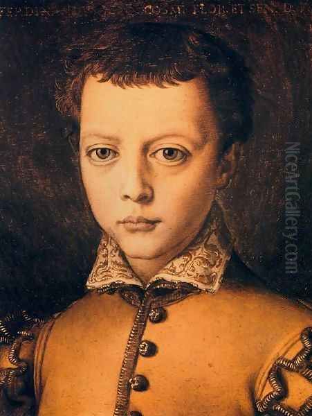 Ferdinando de' Medici Oil Painting by Agnolo Bronzino