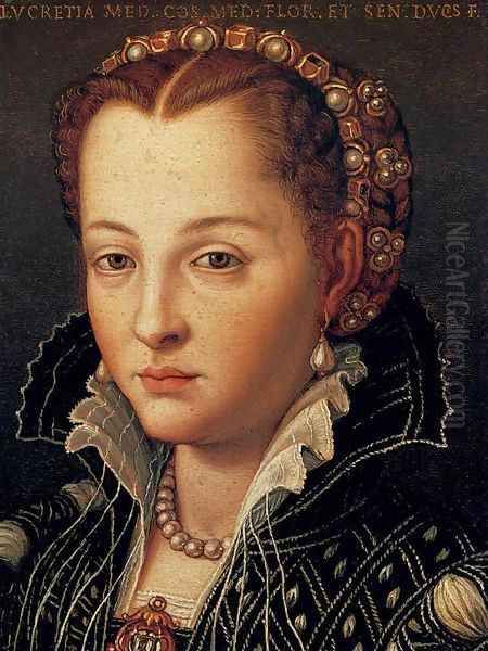 Lucrezia di Cosimo Oil Painting by Agnolo Bronzino