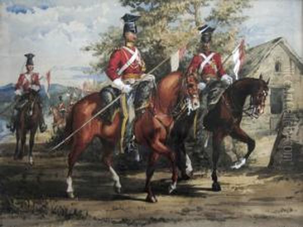 16th The Queen's Lancers Oil Painting by Fanny White