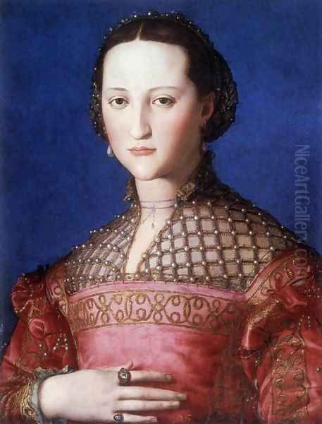 Eleonora di Toledo Oil Painting by Agnolo Bronzino