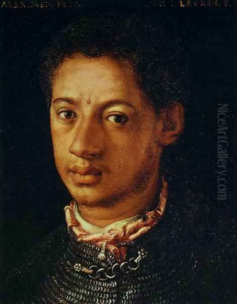 Alessandro de' Medici Oil Painting by Agnolo Bronzino