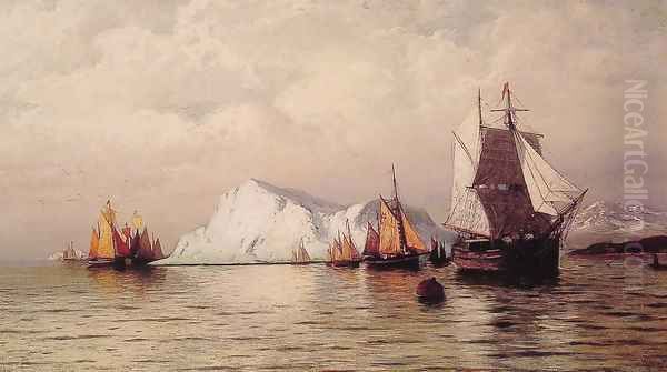 Arctic Caravan Oil Painting by William Bradford