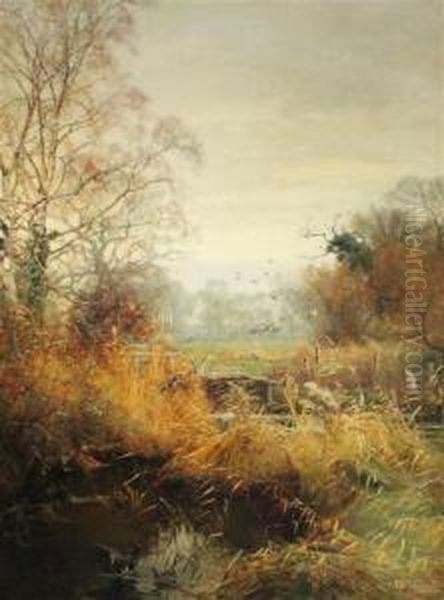 The Frome, Moreton, Dorset Oil Painting by Frederick William N. Whitehead