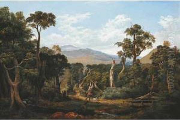 A Spring Morning, Lilydale Oil Painting by Isaac Whitehead