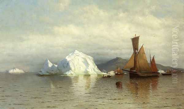 Labrador Fishing Boats Near Cape Charles Oil Painting by William Bradford