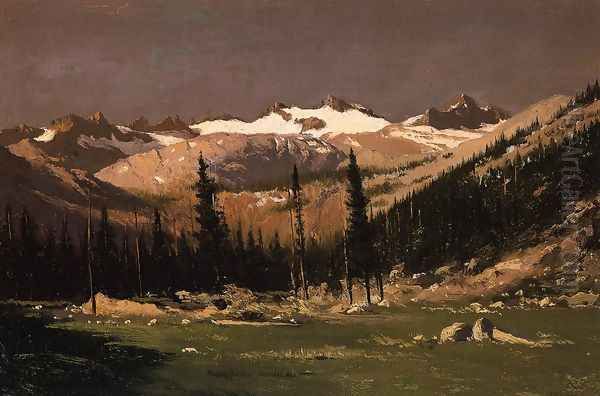 Mount Lyell Above Yosemite Oil Painting by William Bradford