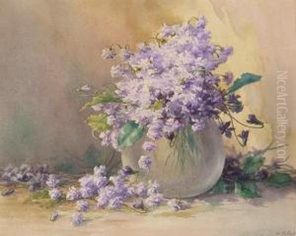 Lilacs Oil Painting by Helen Whitney Kelley