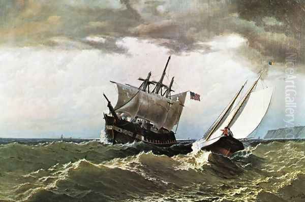 After the Storm Oil Painting by William Bradford