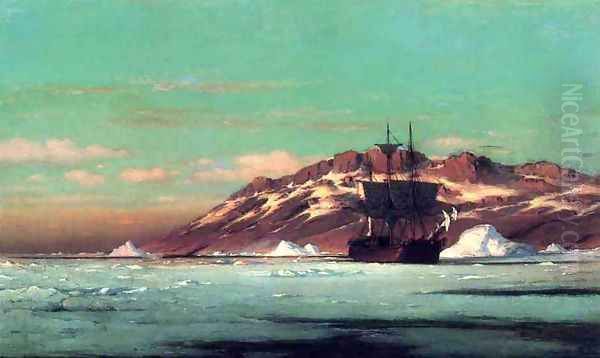 Artic Scene Oil Painting by William Bradford