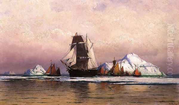 Fishing Fleet Off Labrador2 Oil Painting by William Bradford