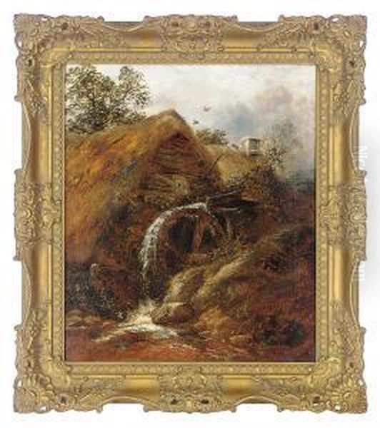 The Watermill Oil Painting by Thomas Ii Whittle