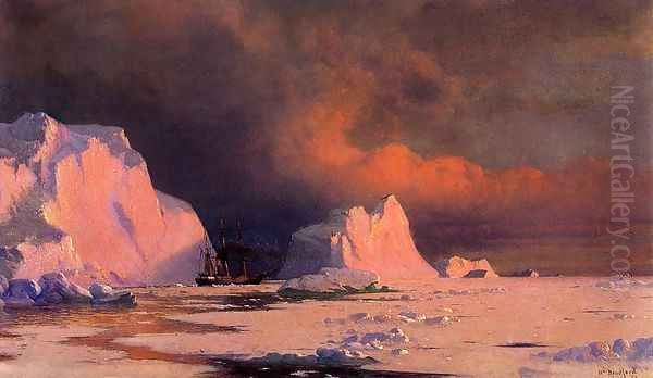 The 'Panther' in Melville Bay Oil Painting by William Bradford