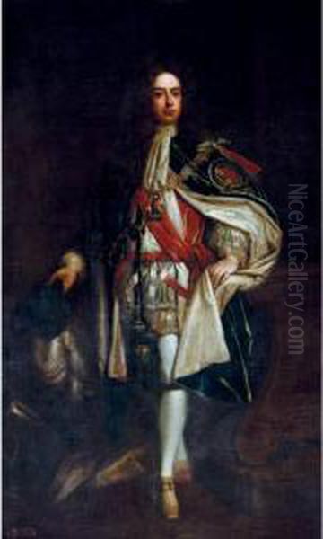 Portrait Of John Churchill, Duke Of Marlborough Oil Painting by Isaac Whood