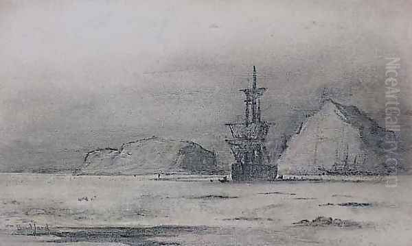 Arctic Anchorage Oil Painting by William Bradford