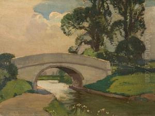 Bridge In A Landscape by Ernest Herbert Whydale