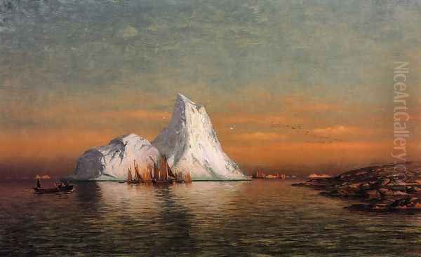 Fishing Fleet off Labrador I Oil Painting by William Bradford