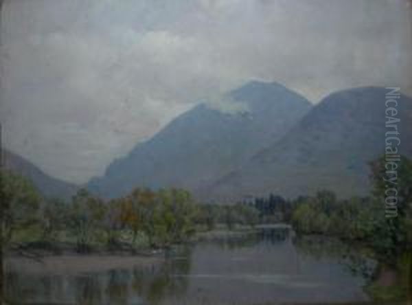 On The Orchy Oil Painting by Duncan Mcgregor Whyte