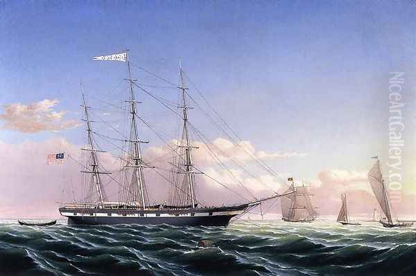 Whaleship 'Jireh Swift' of New Bedford Oil Painting by William Bradford