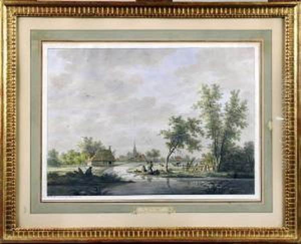 Fleuve Anime, En Hollande Oil Painting by Nicolaes Wicart