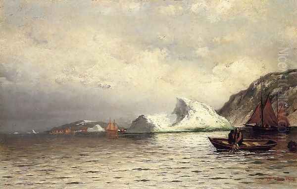 Pulling in the Nets Oil Painting by William Bradford