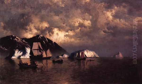 Seiners off the Coast of Labrador Oil Painting by William Bradford