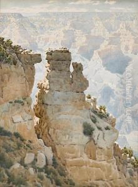 Grand Canyon Oil Painting by Gunnar M. Widforss