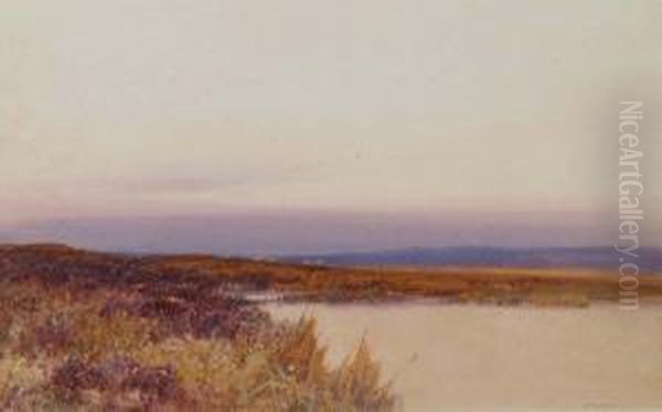 Estuary Of Gannel Oil Painting by Frederick John Widgery