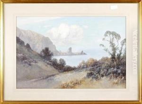 Anstey's Cove, Torquay Oil Painting by Frederick John Widgery