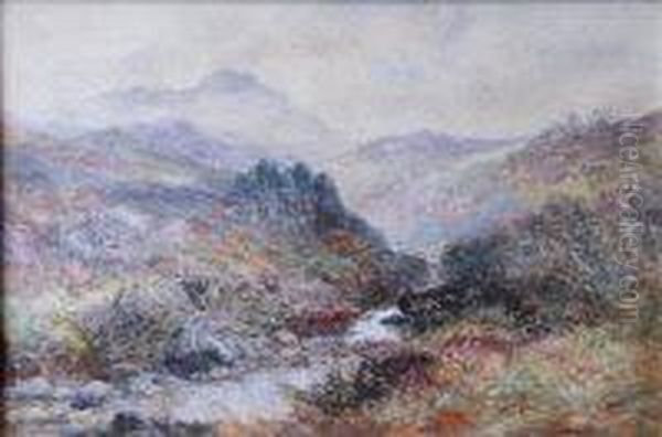 Moorland Oil Painting by William Widgery