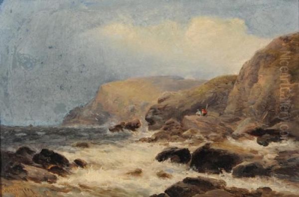 Near Seaton Oil Painting by William Widgery