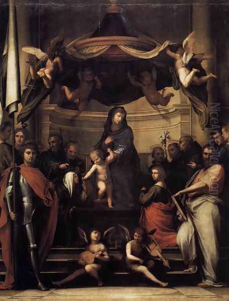 Mystic Marriage of St Catherine 1512 Oil Painting by Fra Bartolomeo