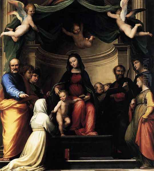 The Marriage of St Catherine of Siena 1511 Oil Painting by Fra Bartolomeo