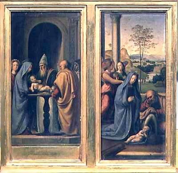 Circumcision and Nativity Oil Painting by Fra Bartolomeo