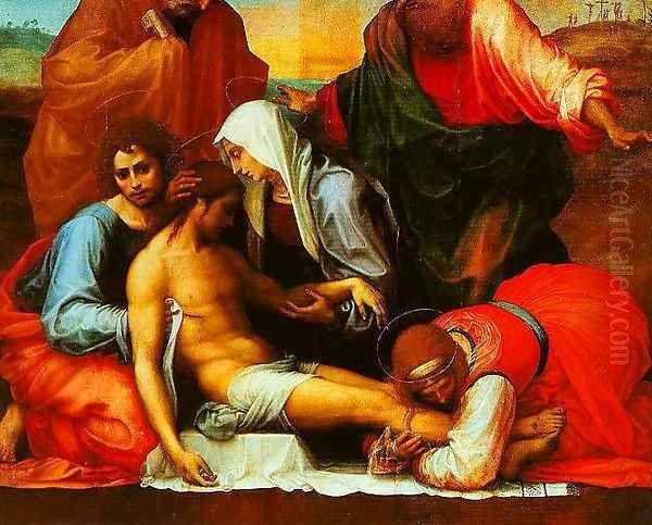 Pieta with SS Peter and Paul Oil Painting by Fra Bartolomeo