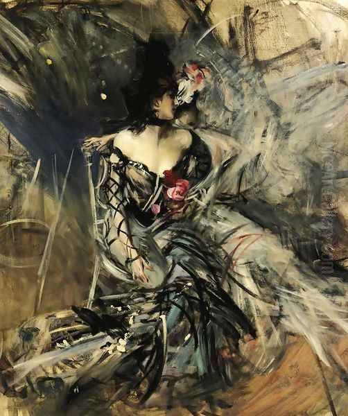 Spanish Dancer at the Moulin Rouge Oil Painting by Giovanni Boldini