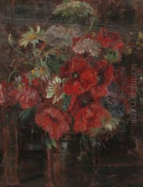 Blumenstilleben Oil Painting by Sally Wiest