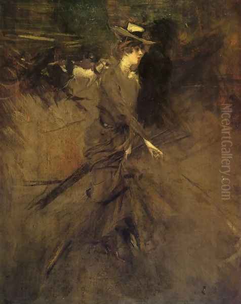 En Promenade Oil Painting by Giovanni Boldini