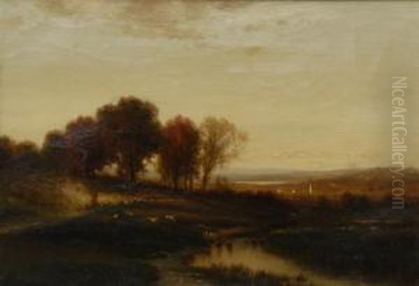 Landscape Oil Painting by John Carleton Wiggins