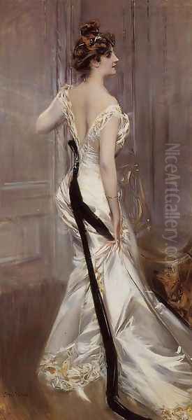 The Black Sash Oil Painting by Giovanni Boldini