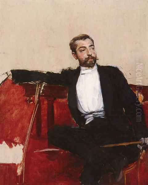 Luomo Dallo Sparato Oil Painting by Giovanni Boldini