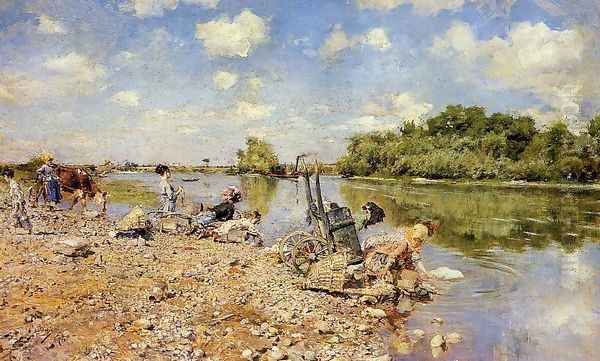 The Laundry Oil Painting by Giovanni Boldini