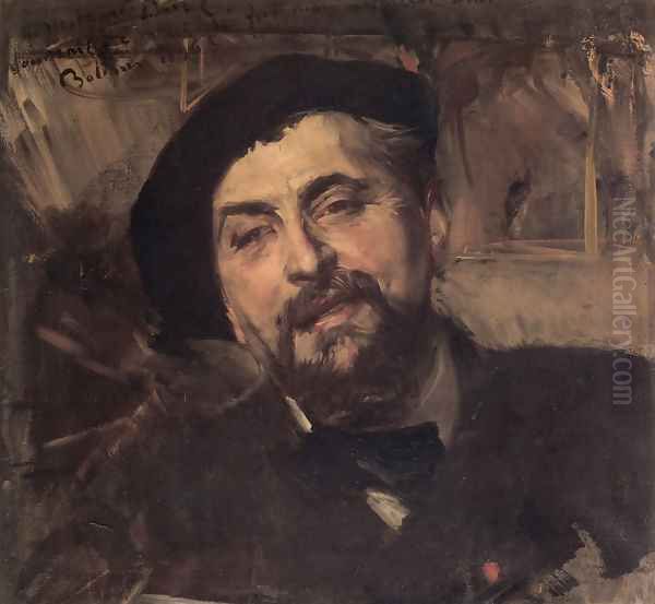 Portrait Of The Artist Ernest Ange Duez Oil Painting by Giovanni Boldini