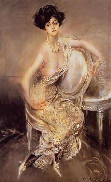 Portrait Of Rita De Acosta Lydig Oil Painting by Giovanni Boldini